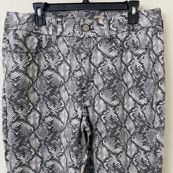 Seven7 Womens Pants Jeans Size 16 Snake Print High Rise Skinny - Picture 2 of 6